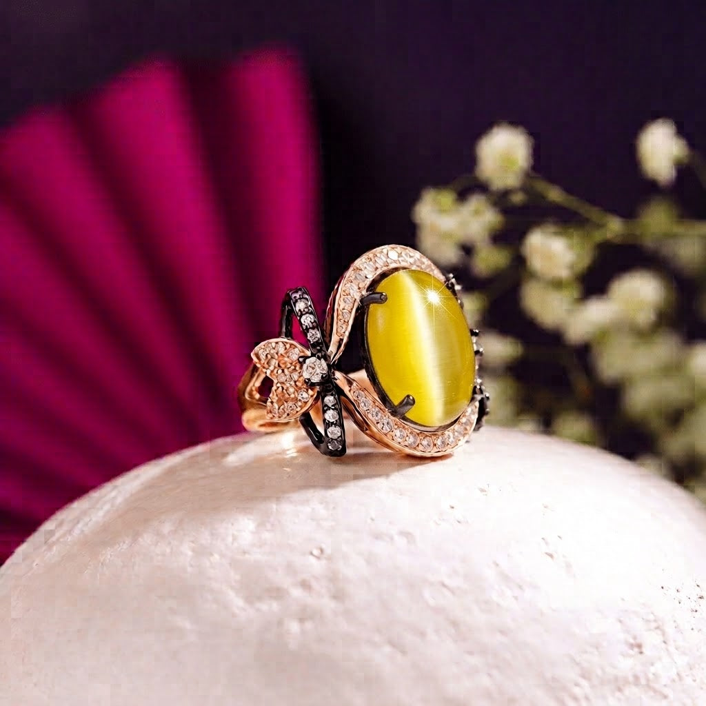 Signature Sterling Ring in Oxidise Polish