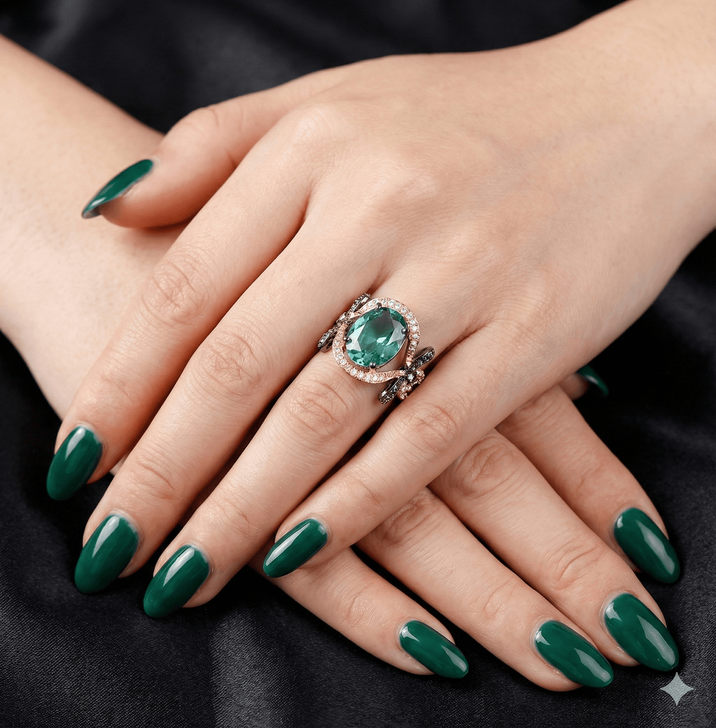 Signature Sterling Ring in Oxidise Polish