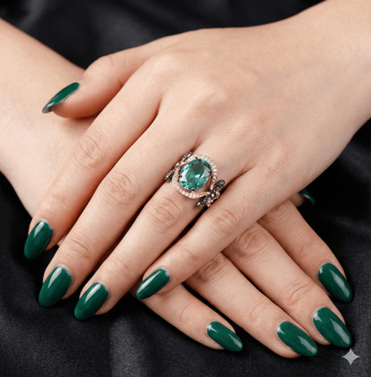 Signature Sterling Ring in Oxidise Polish