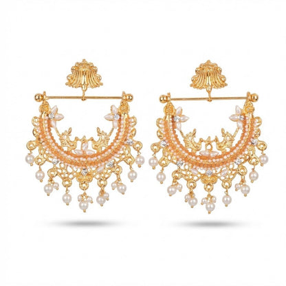 HALF CUT PEACOCK EARRINGS 02