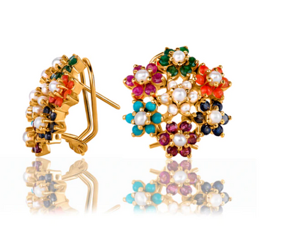 Zircoon Flower Earrings - 02