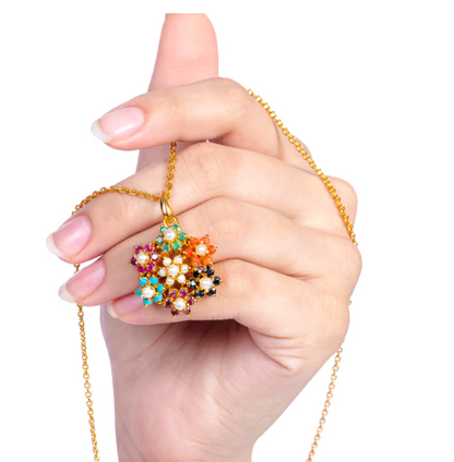 Zircoon Flower Pendant