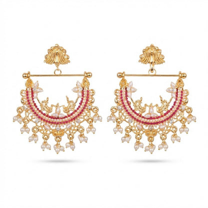 HALF CUT PEACOCK EARRINGS 02