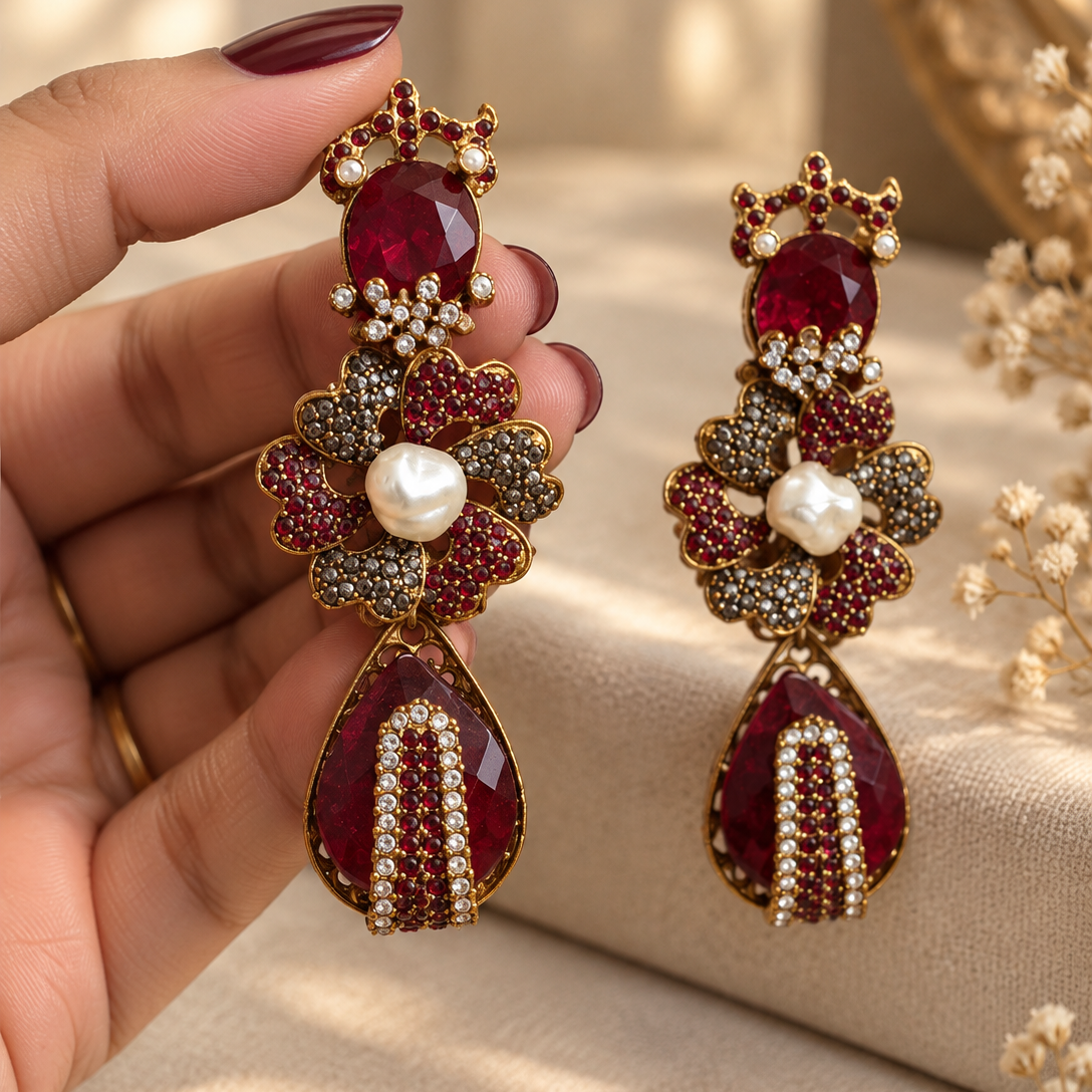Zeenat Drop Earring Article Set