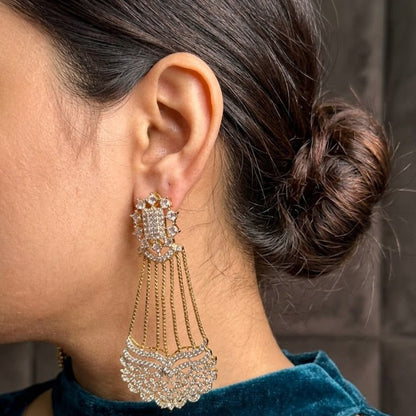 The Nizam's Gilded Cascades Chandelier Earrings
