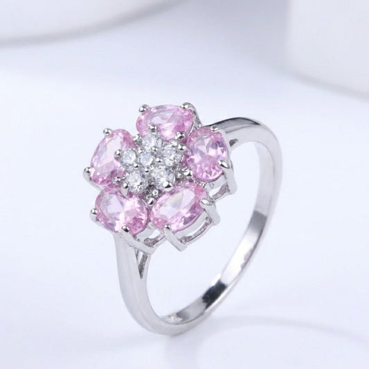 Glossy Flower Ring