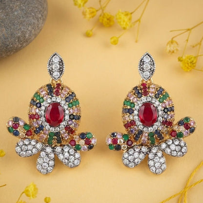 Oxidized Zircon Studs