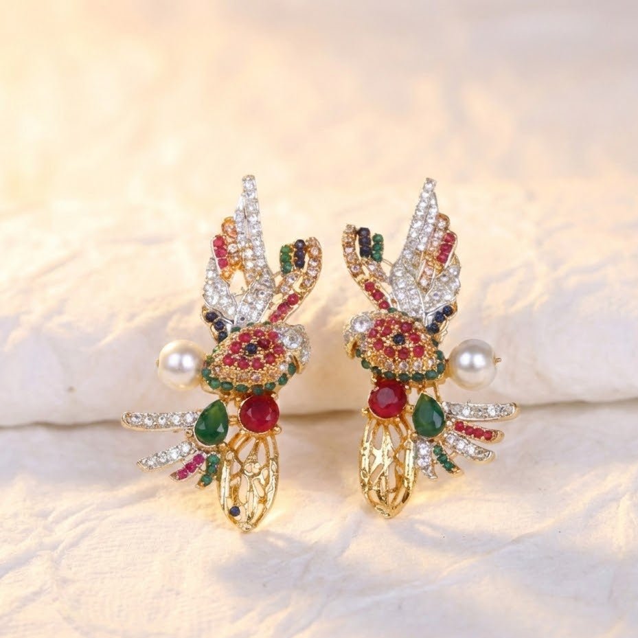 Elegant Parrot Earring