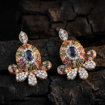 Oxidized Zircon Studs