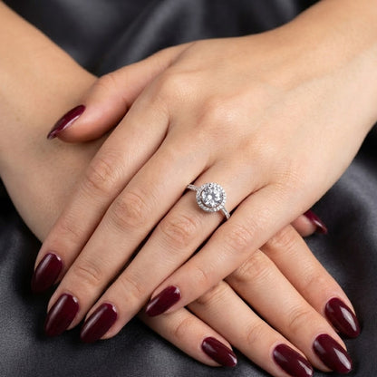 PLATINUM ROUND DIAMOND RING