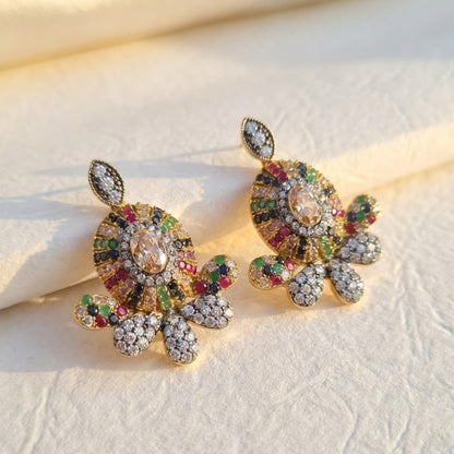 Oxidized Zircon Studs