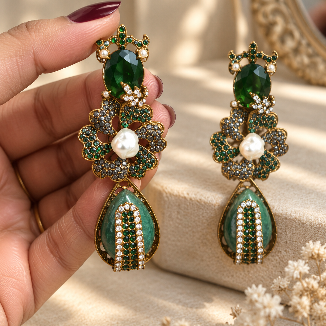 Zeenat Drop Earring Article Set