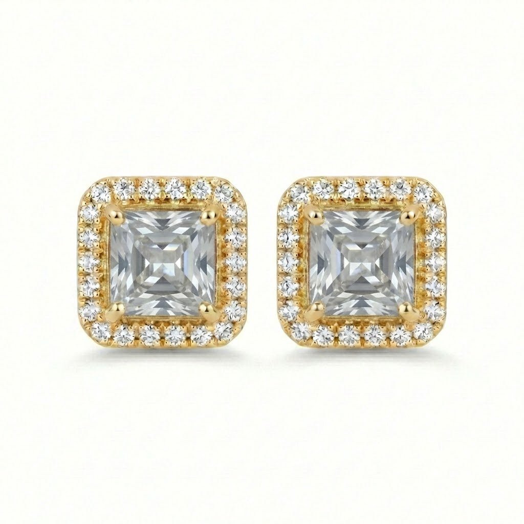 Vintage Bloom AD Studs - Oxidized Jarao Stone Earrings