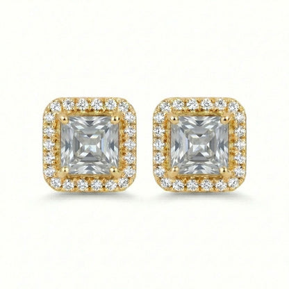 Vintage Bloom AD Studs - Oxidized Jarao Stone Earrings