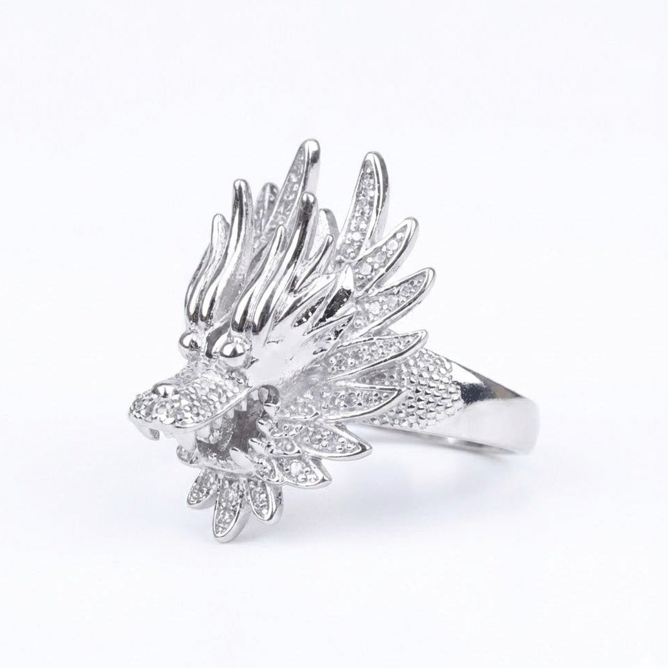 Flying Dragon Silver Ring