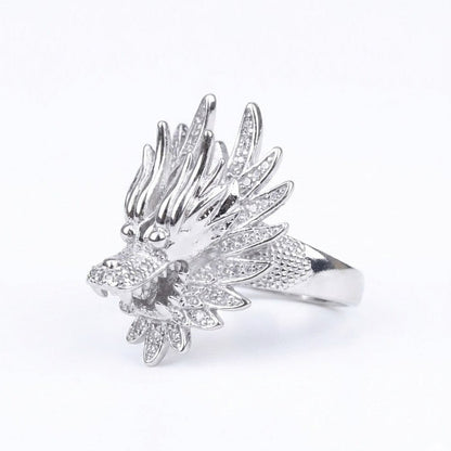 Flying Dragon Silver Ring