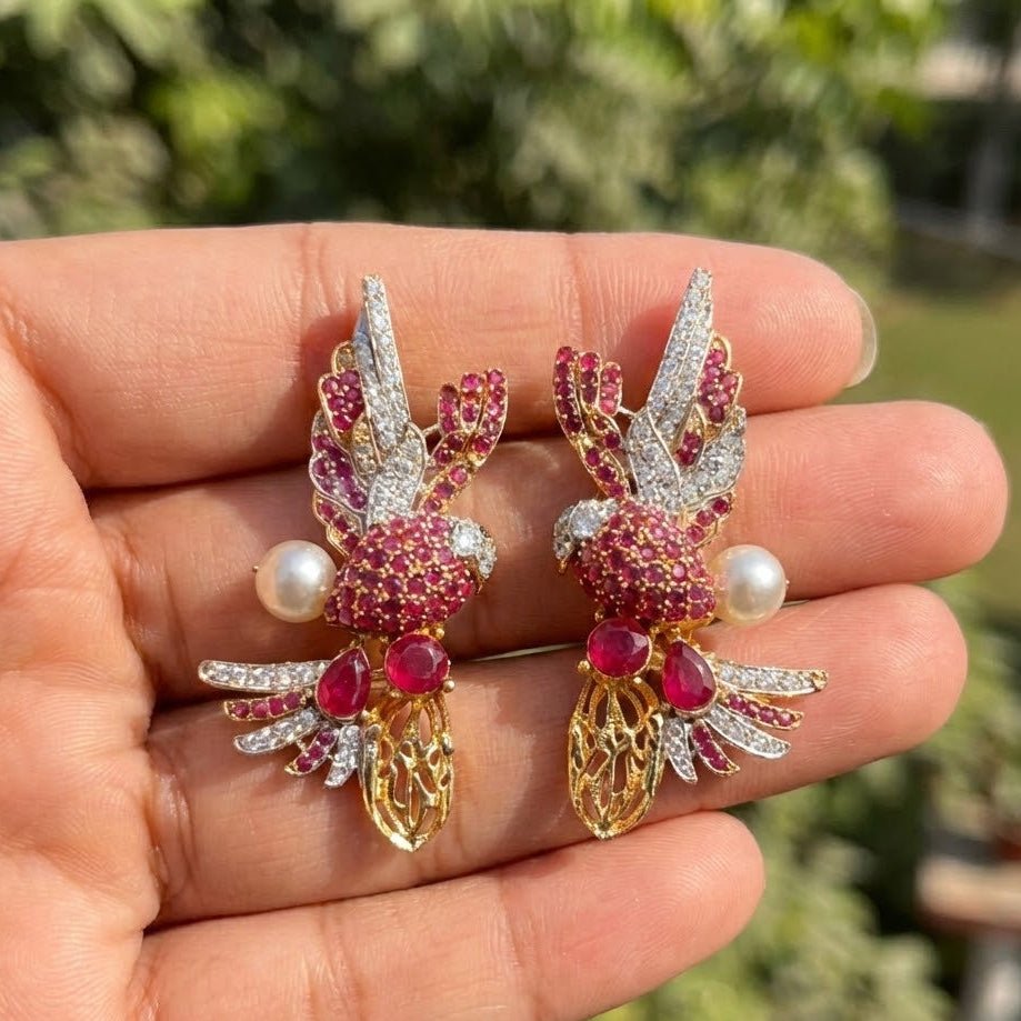 Elegant Parrot Earring