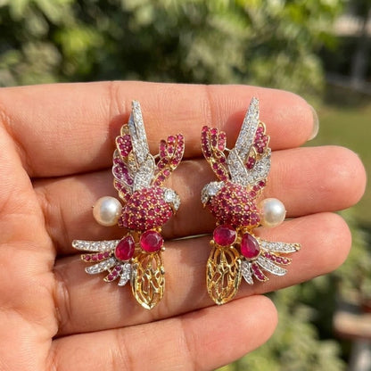 Elegant Parrot Earring