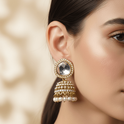 Duet Pearl & Gem Dangles