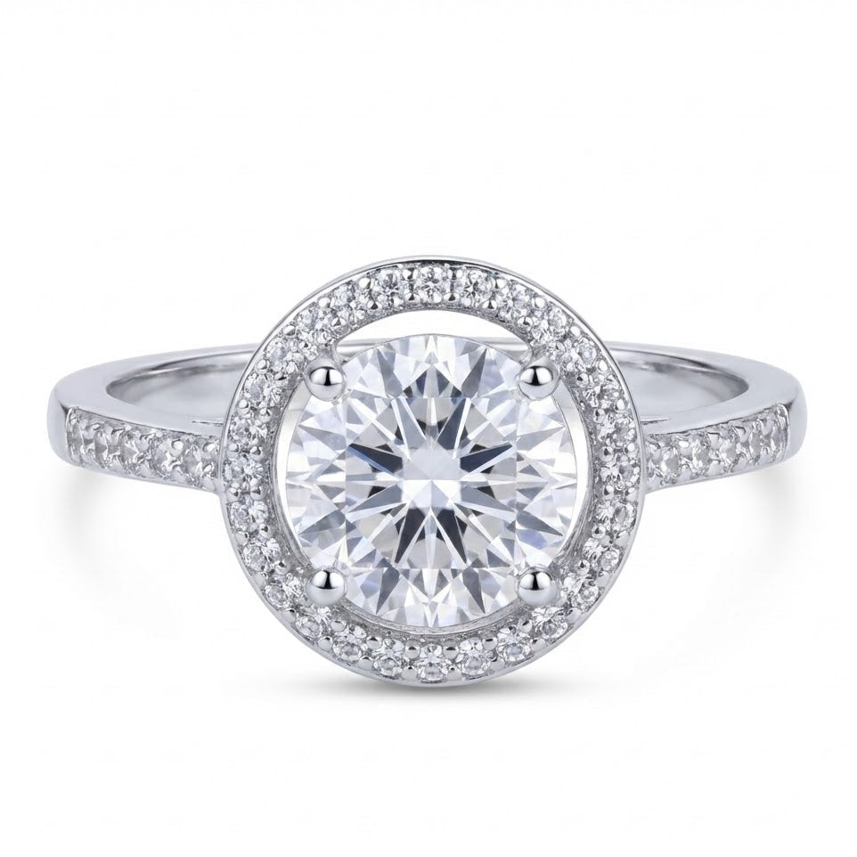 PLATINUM ROUND DIAMOND RING