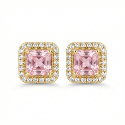 Vintage Bloom AD Studs - Oxidized Jarao Stone Earrings