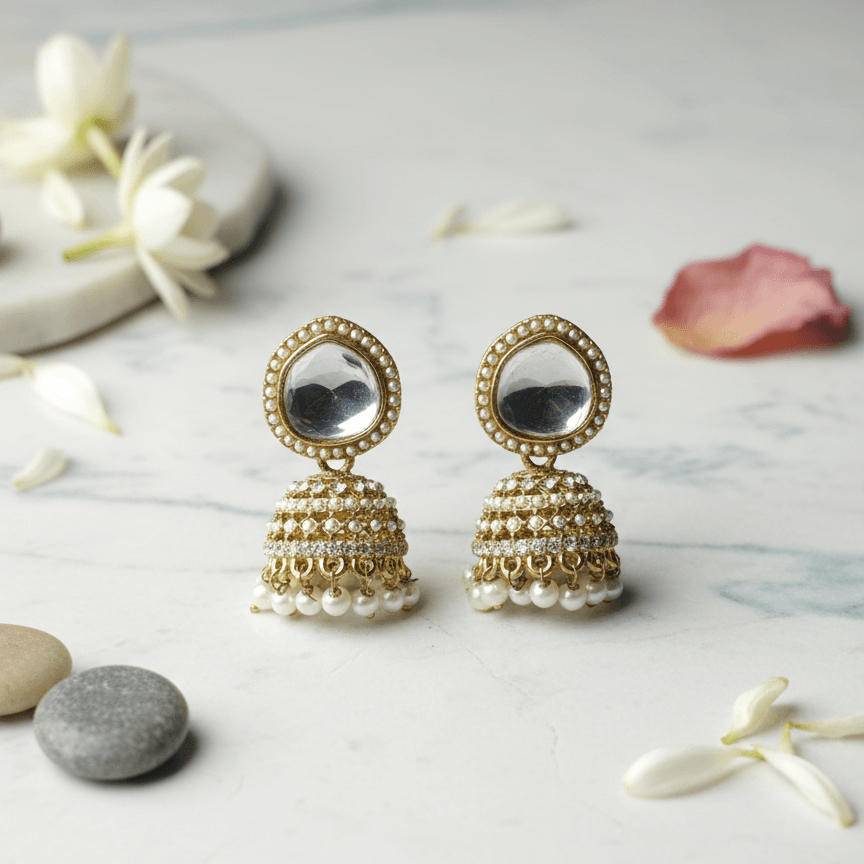 Duet Pearl & Gem Dangles