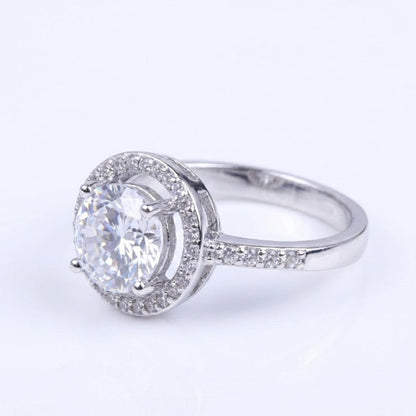 PLATINUM ROUND DIAMOND RING