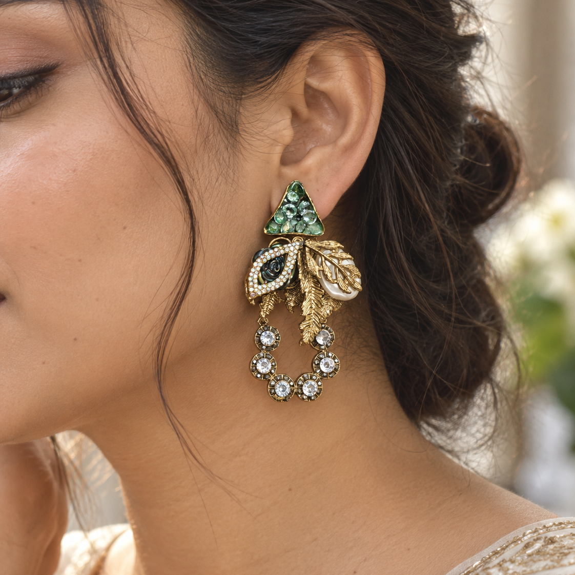 Waraq Drop Earrings