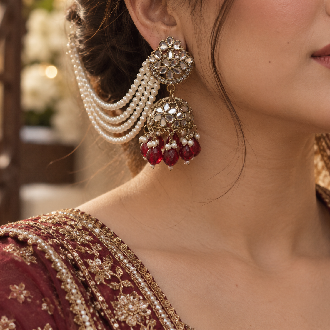Sahra Pearl Drop Earrings