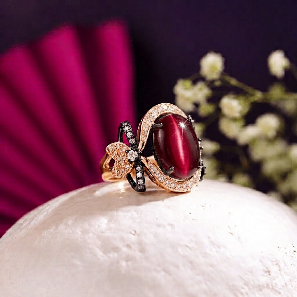 Signature Sterling Ring in Oxidise Polish