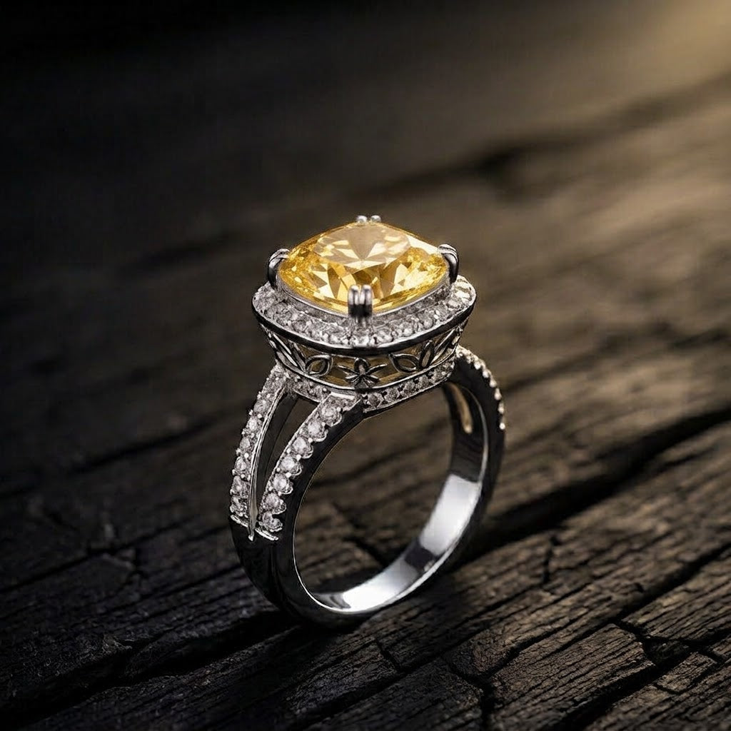 Delicate Sterling Ring With Silver Polish