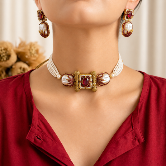 Zevar-e-Gul Choker Set