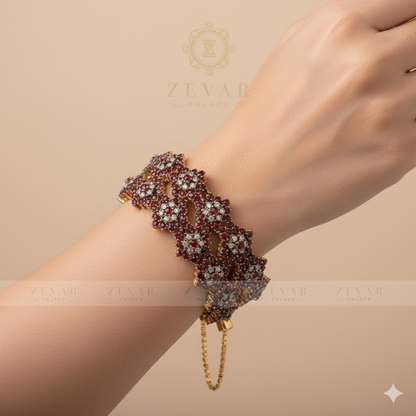 Zircons Bangle 01 Ruby