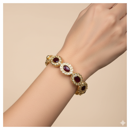 Polki Kundun Bangles