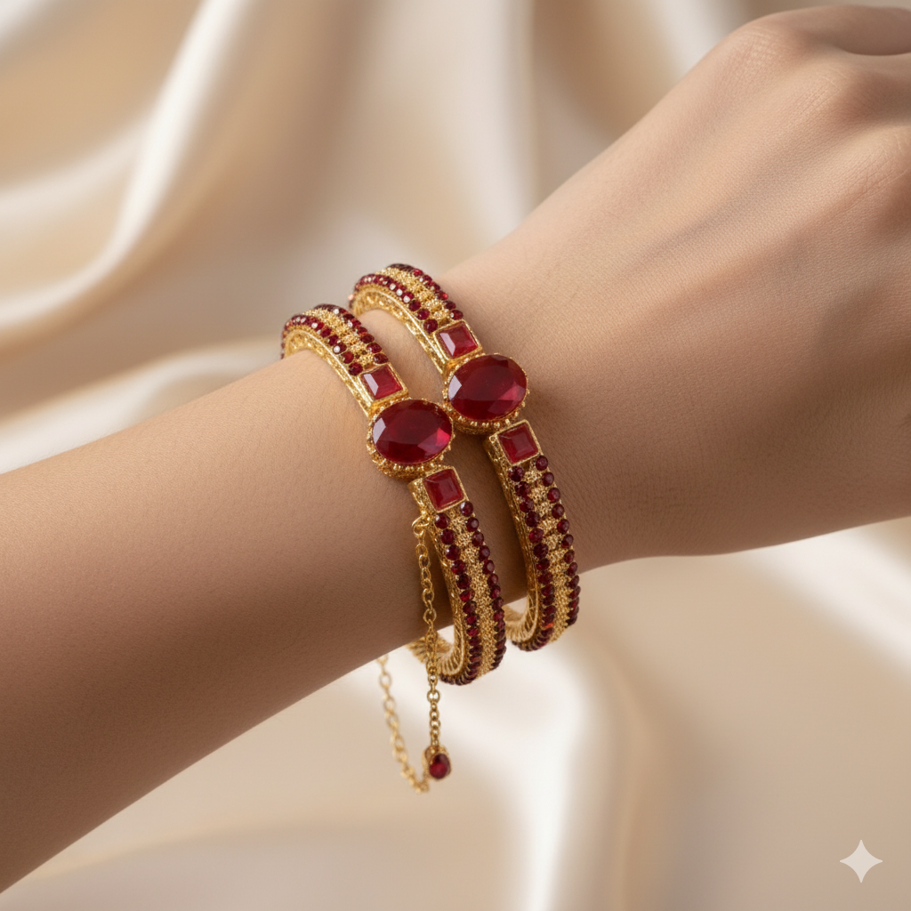 Amethyst Egyptian Bangles