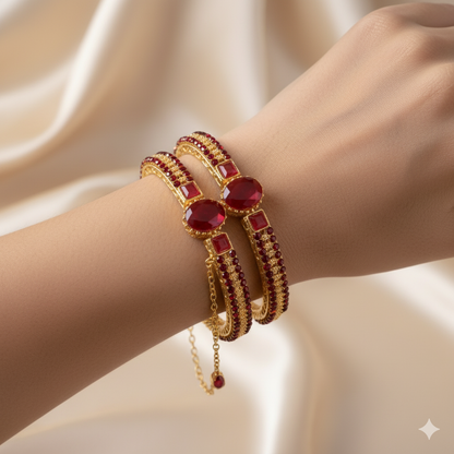 Amethyst Egyptian Bangles