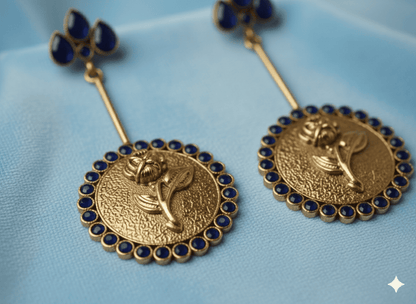 The Rose Coin Statement Earrings
