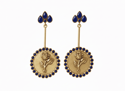 The Rose Coin Statement Earrings