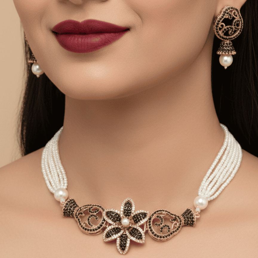 The Blossom Nacre Choker Set