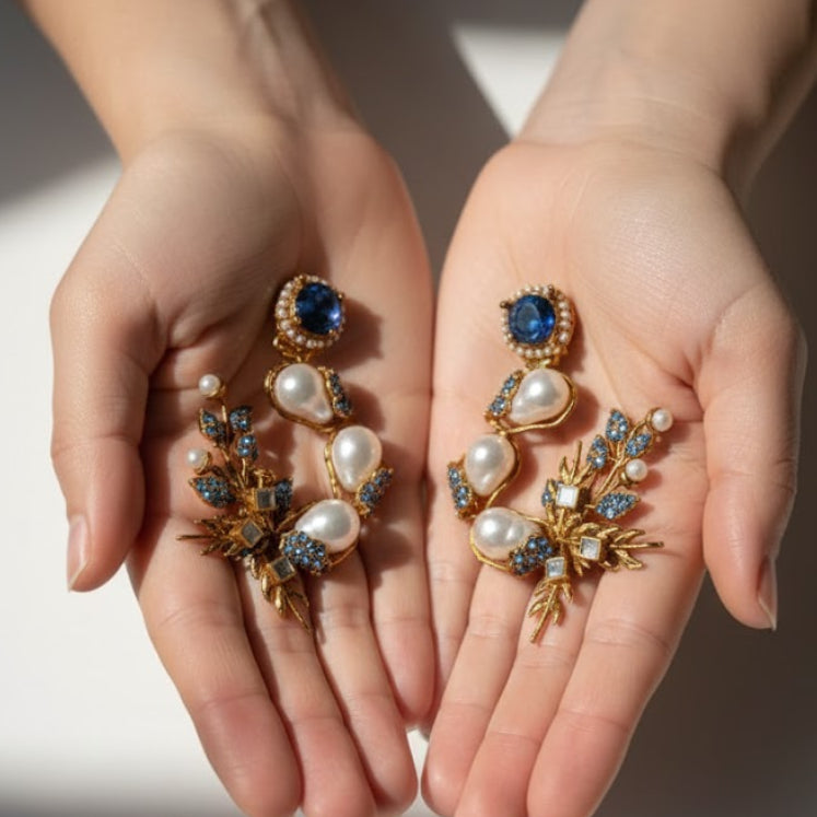 Pearl Shimmer Dangles