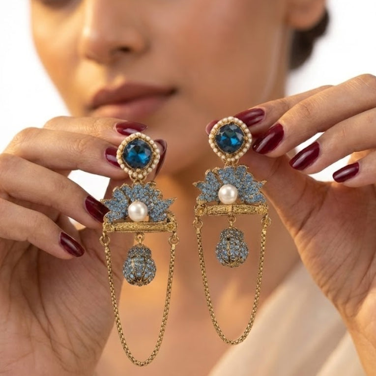 Shahi Noor Chain Earrings