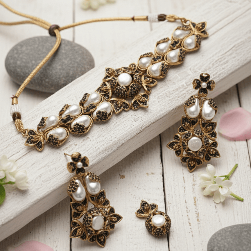 Moti-e-Phool Necklace Set