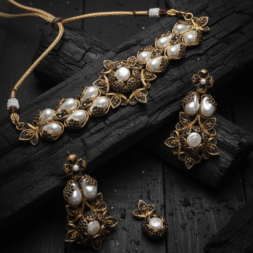 Moti-e-Phool Necklace Set