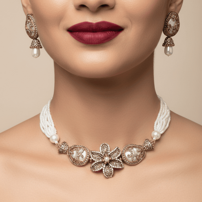 The Blossom Nacre Choker Set