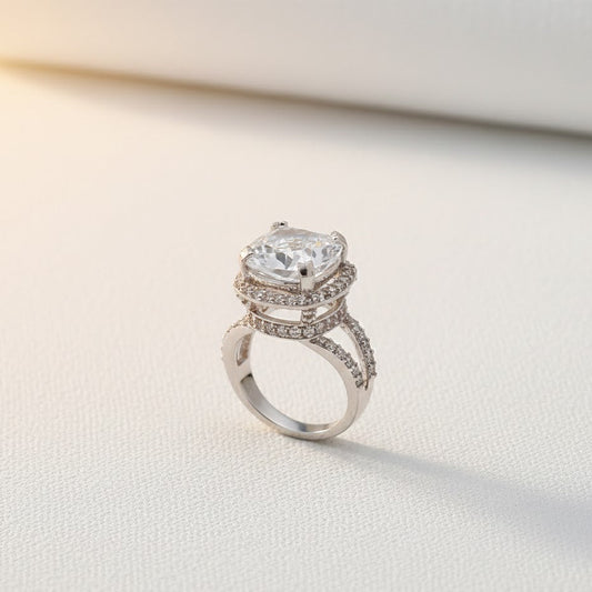 Delicate Sterling Ring With Silver Polish