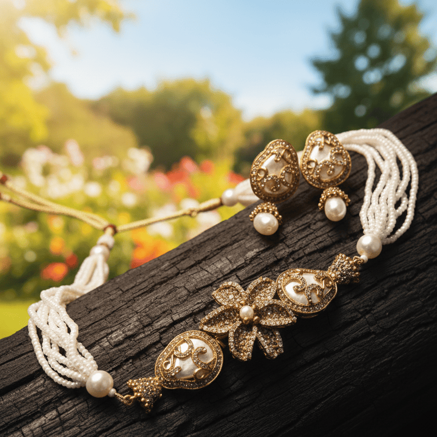 The Blossom Nacre Choker Set