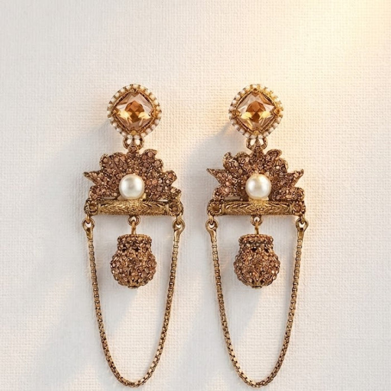 Shahi Noor Chain Earrings