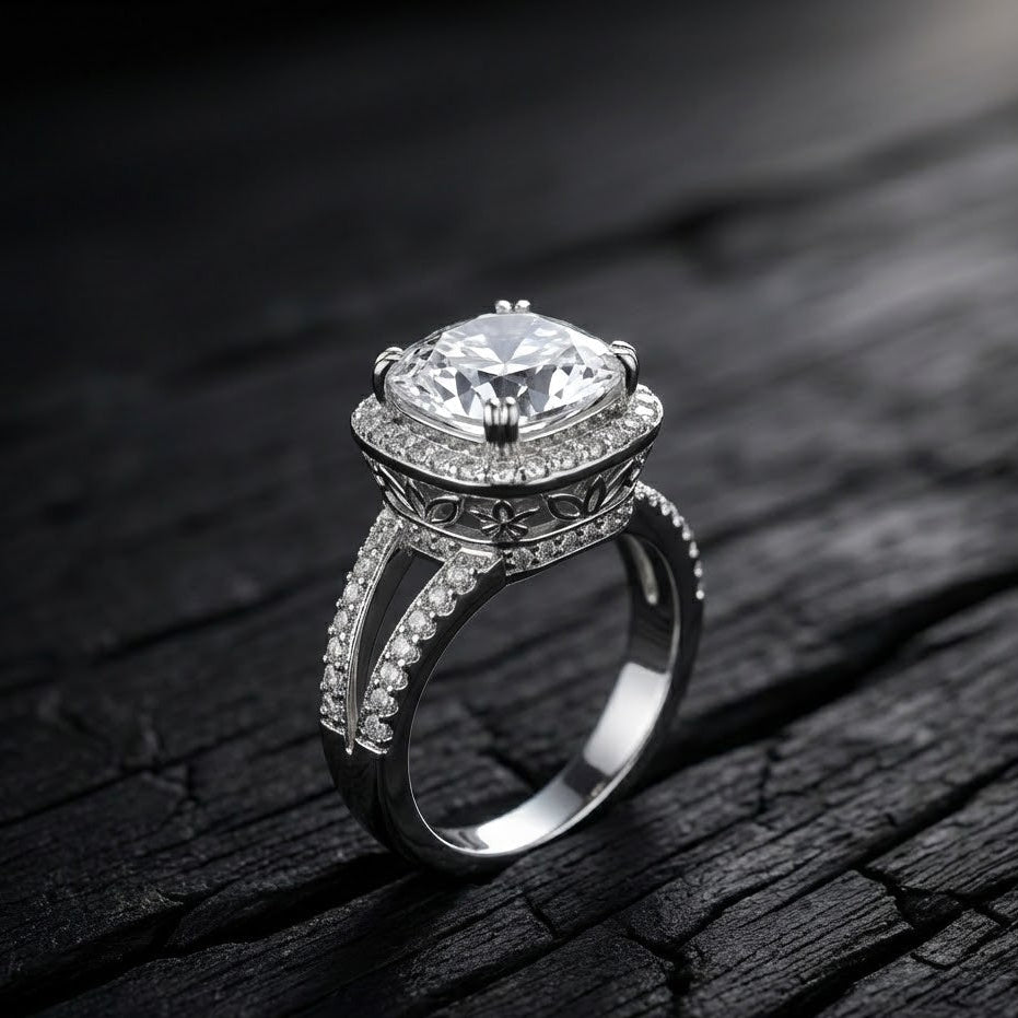 Delicate Sterling Ring With Silver Polish