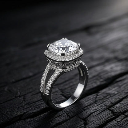 Delicate Sterling Ring With Silver Polish