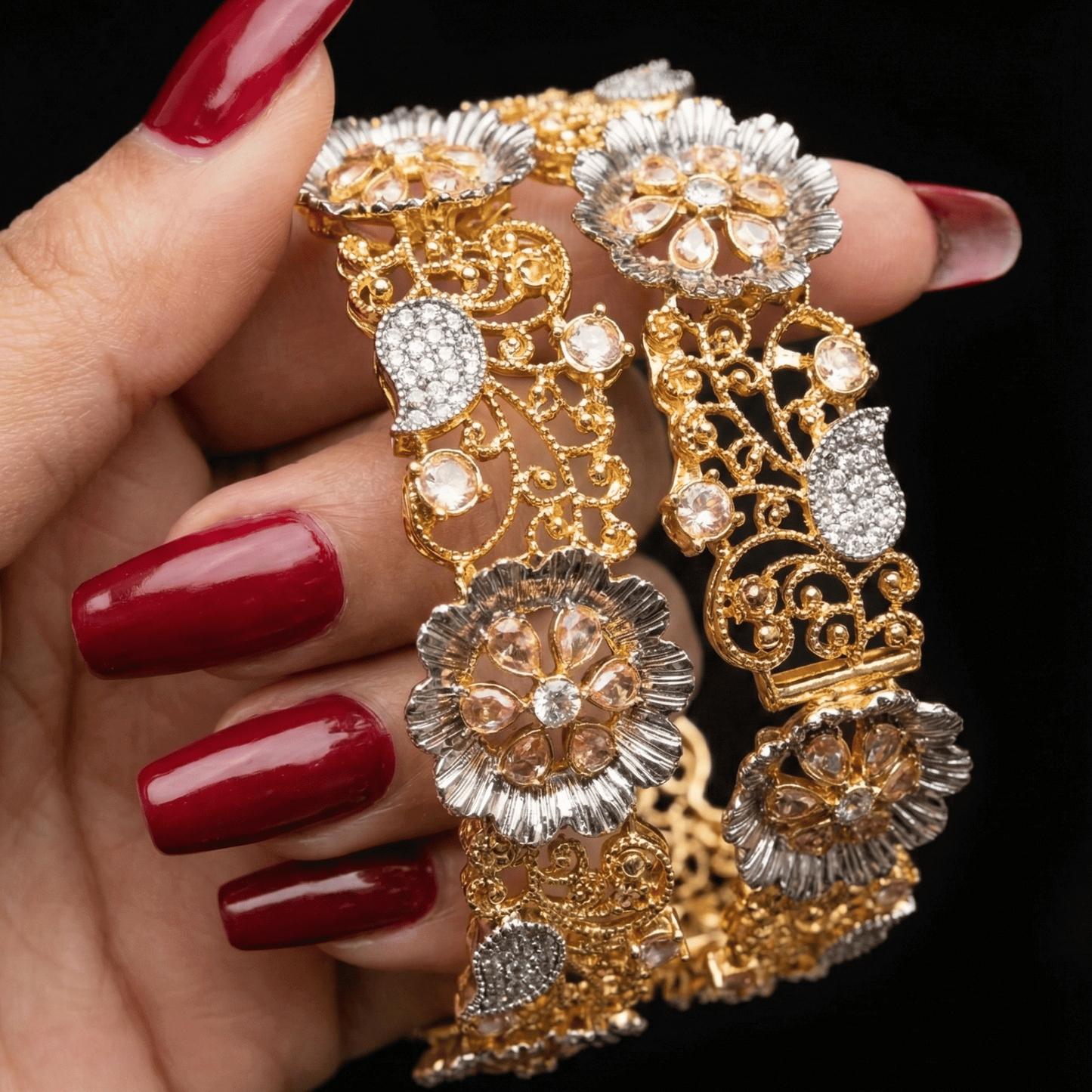 Royal Flora Gem Bangle